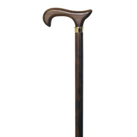 Bastón Madera Haya, Café con empuñadura Tipo Derby