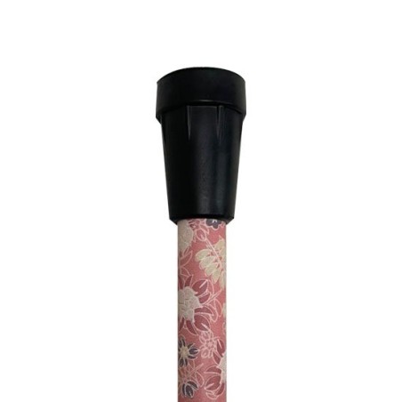 Bastón Plegable y Ajustable con Diseño de Rosas en su Tubo y Empuñadura