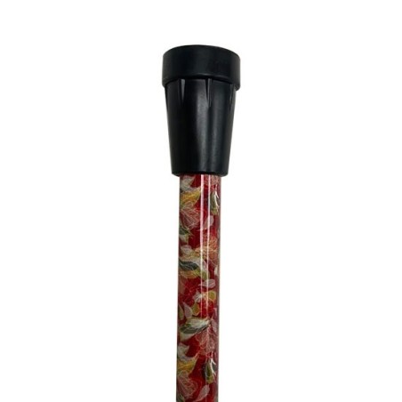 Bastón Plegable y Ajustable con Diseño de Hojas Otoñales
