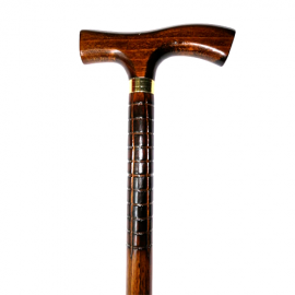 Bastón de madera haya con detalle en empuñadura