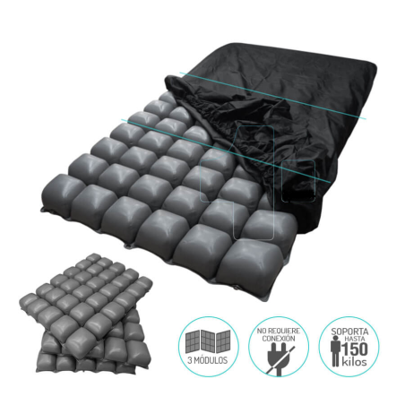 Colchón Antiescaras de Flotación Seca, 3 secciones