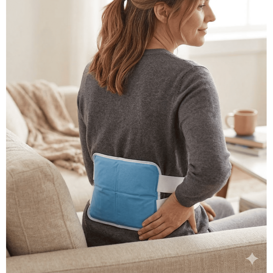 Compresa de Arcilla Frío/Calor con Velcro | Alivio Lumbar Natural