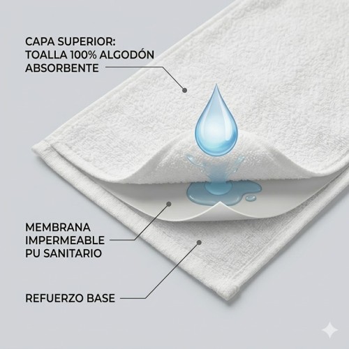 Babero Impermeable Adulto 40x63cm | Pechera Clínica Chile