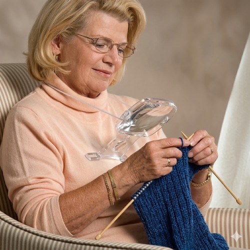 Lupa Colgante Manos Libres 2x 4x | Ideal Bordado y Lectura